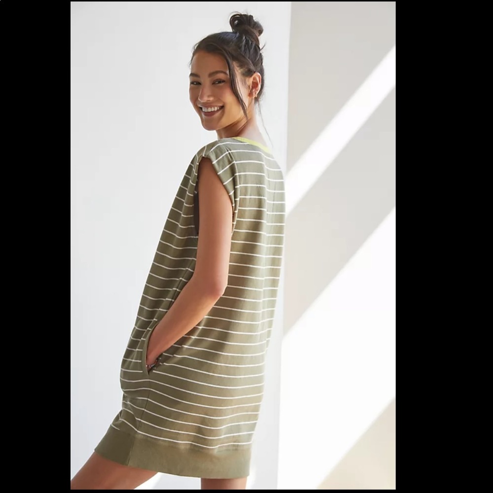NWT anthropology striped tee dress